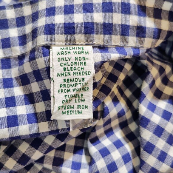 Lauren Ralph Lauren Men's 15 1/2 32/33 Checkered Long Sleeve Shirt - Picture 10 of 10